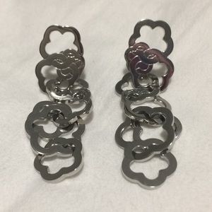 Swatch silver stud flower earrings